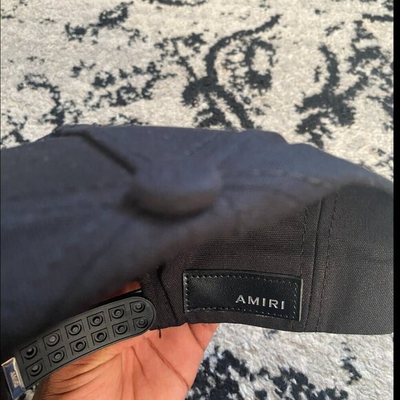 AUTHENTIC AMIRI MA QUAD CRYSTAL CANVAS HAT - Picture 2 of 6